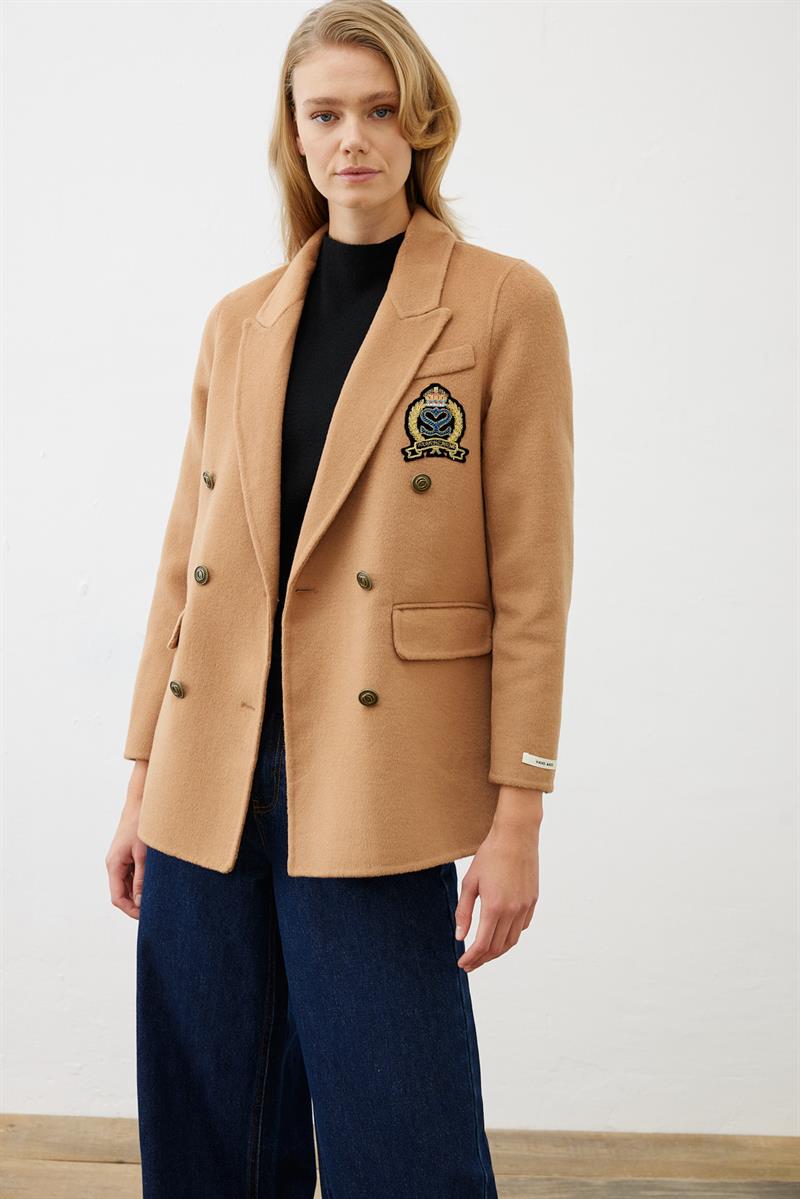 PREMIUM SELECTION YÜN KAŞMİR BLAZER CEKET CAMEL