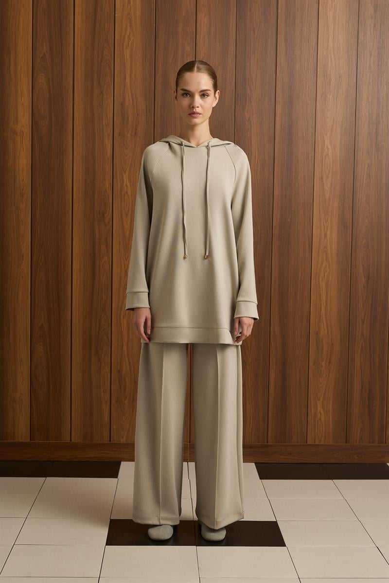 RELAX PANTS SET BEIGE