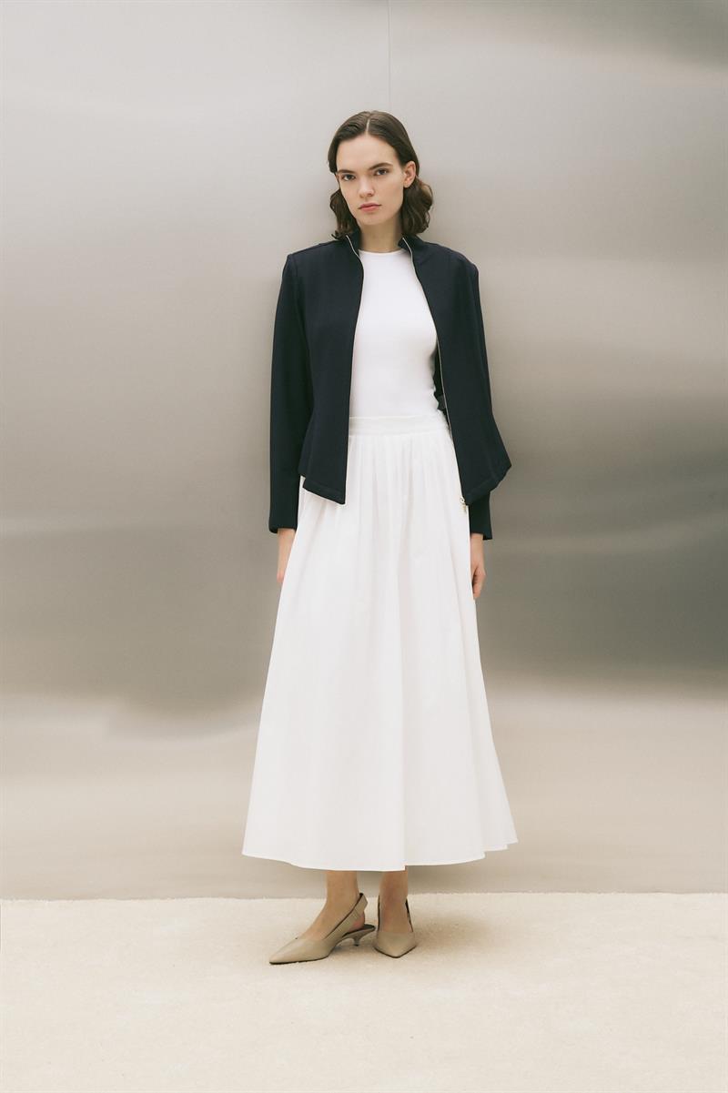 SALSA ÖRME OTURTMALI CEKET LACİVERT