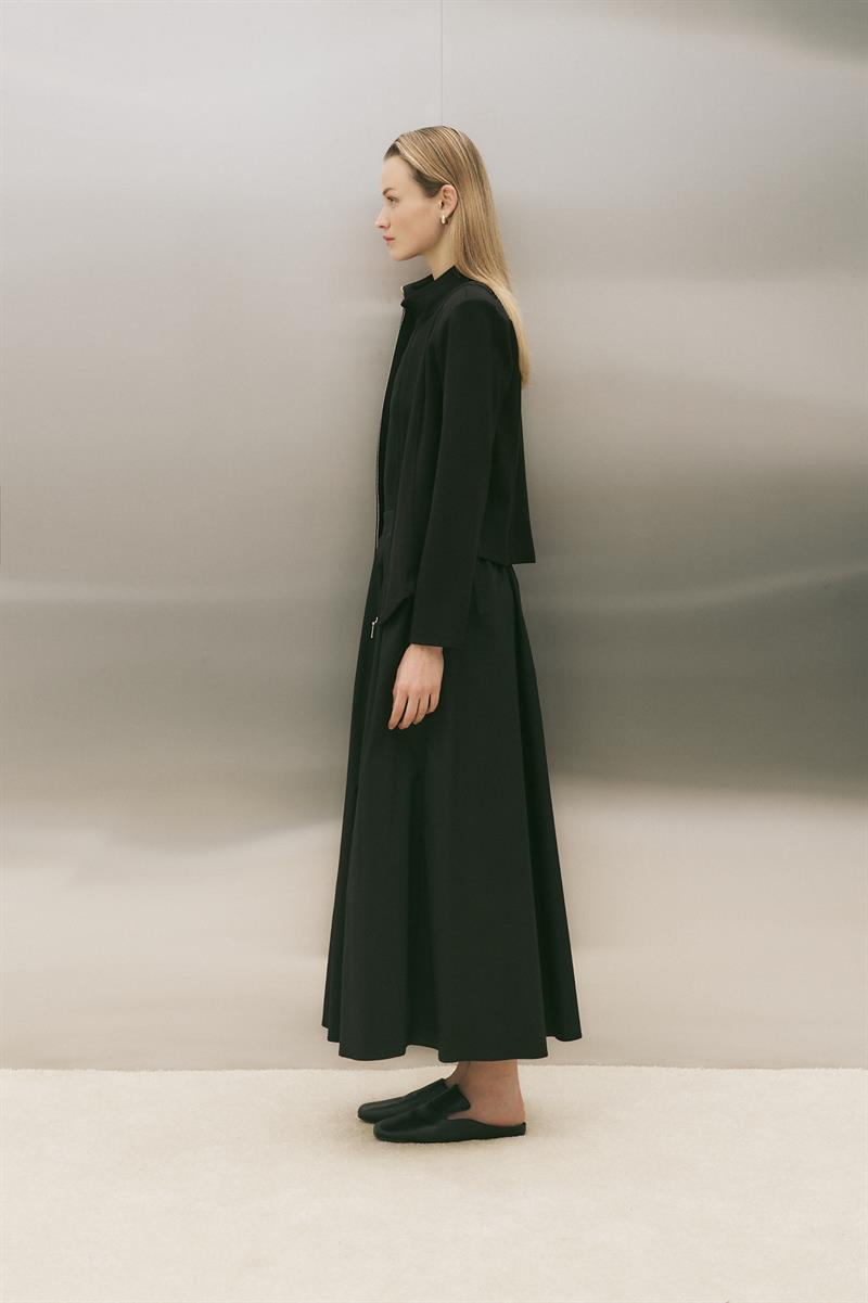 SALSA ÖRME OTURTMALI CEKET SİYAH