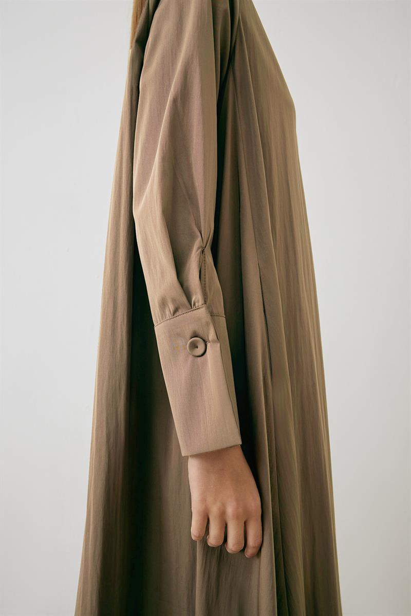 SALVE LOOSE FIT SHIRT DRESS CAMEL
