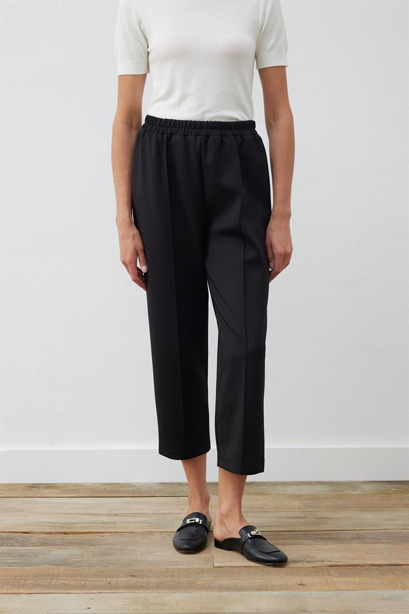 SCUBA OVERSIZE STRIPED PANTS BLACK