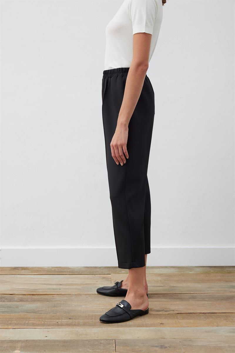 SCUBA OVERSIZE STRIPED PANTS BLACK