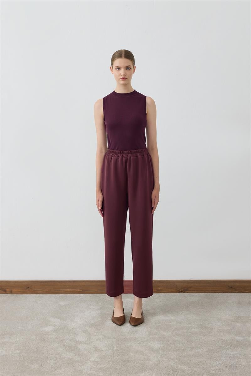 SCUBA OVERSİZE HAVUÇ PANTOLON BORDO