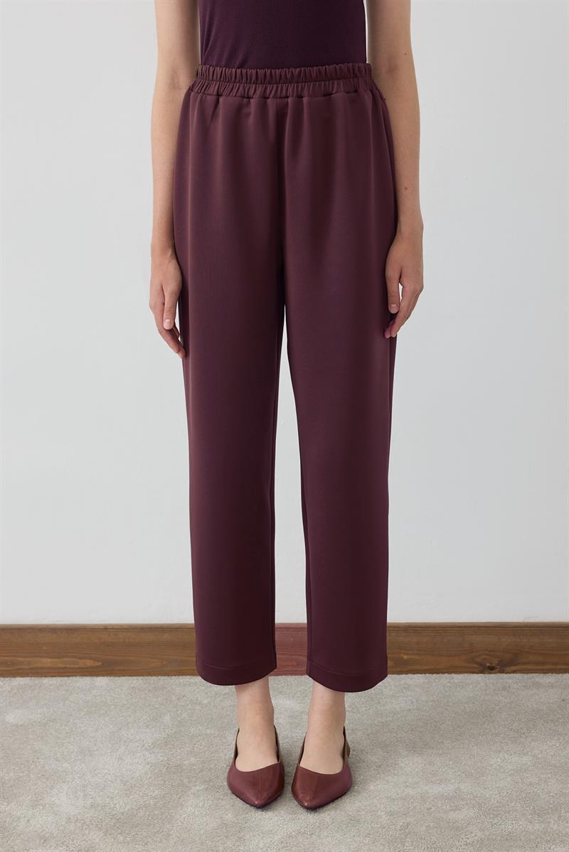 SCUBA OVERSİZE HAVUÇ PANTOLON BORDO