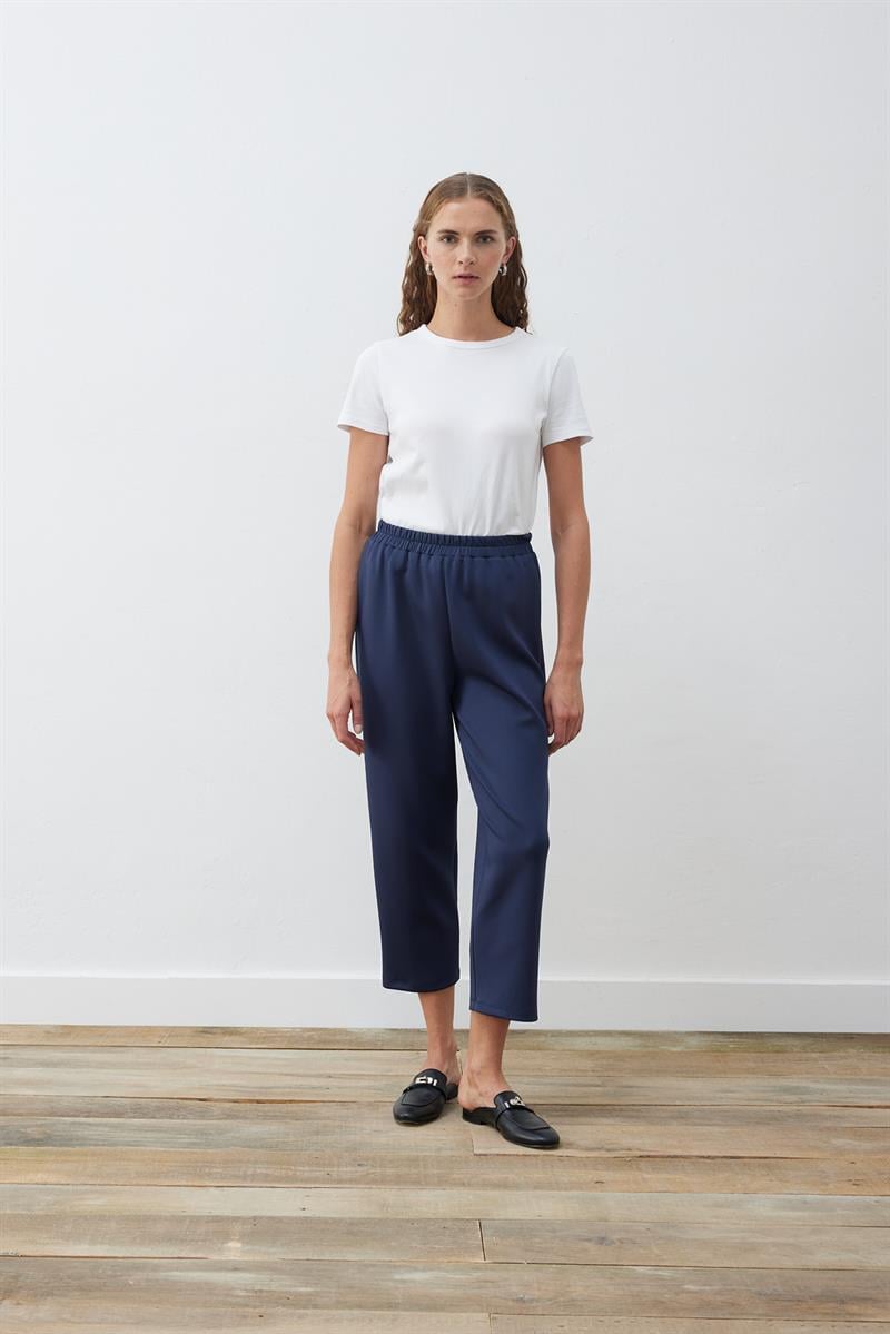 SCUBA OVERSIZE HAVUÇ PANTOLON LACİVERT