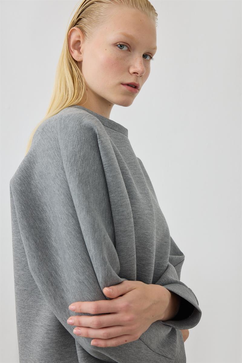 SCUBA PUFF SWEATSHIRT GRAY MELANGE