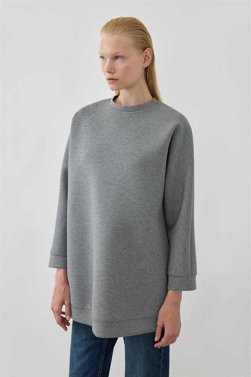 SCUBA PUFF SWEATSHIRT GRAY MELANGE