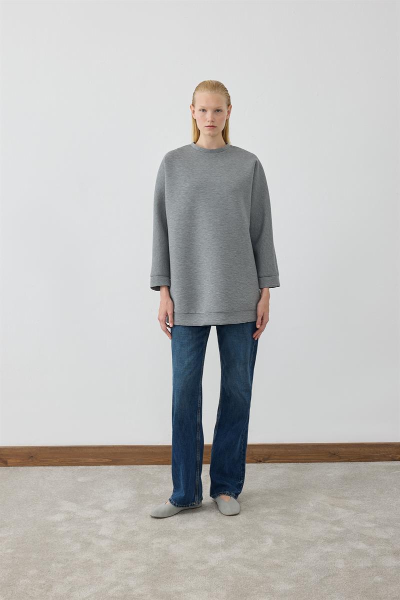 SCUBA PUFF SWEATSHIRT GRAY MELANGE