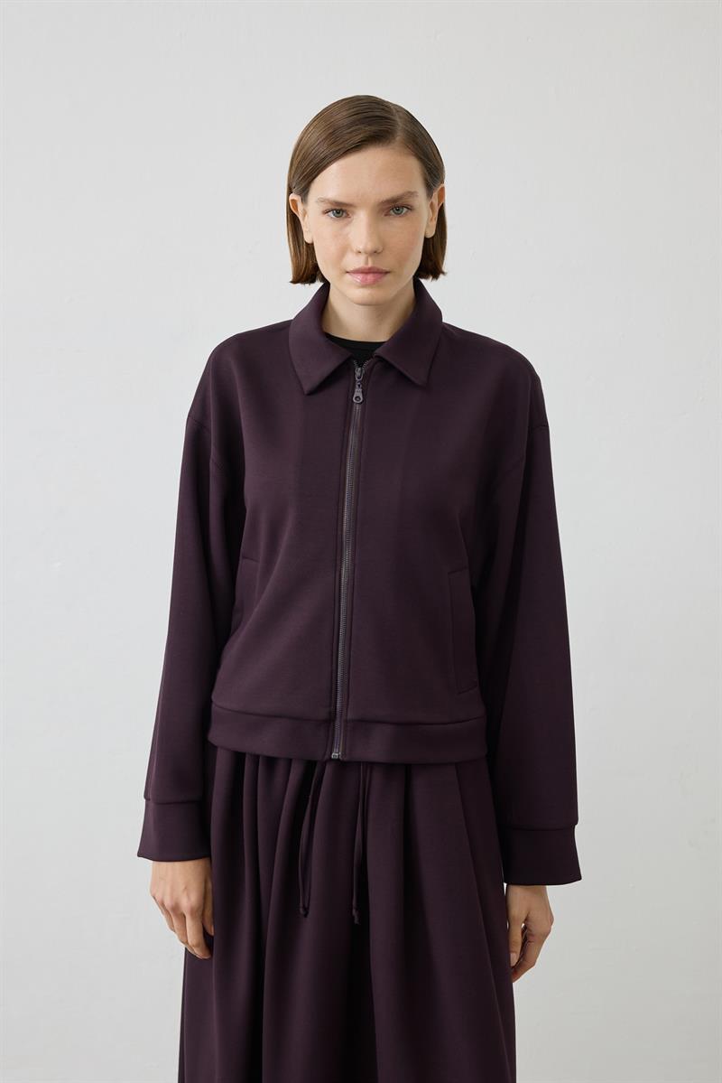 SERENA ÖRME ETEKLİ TAKIM BORDO