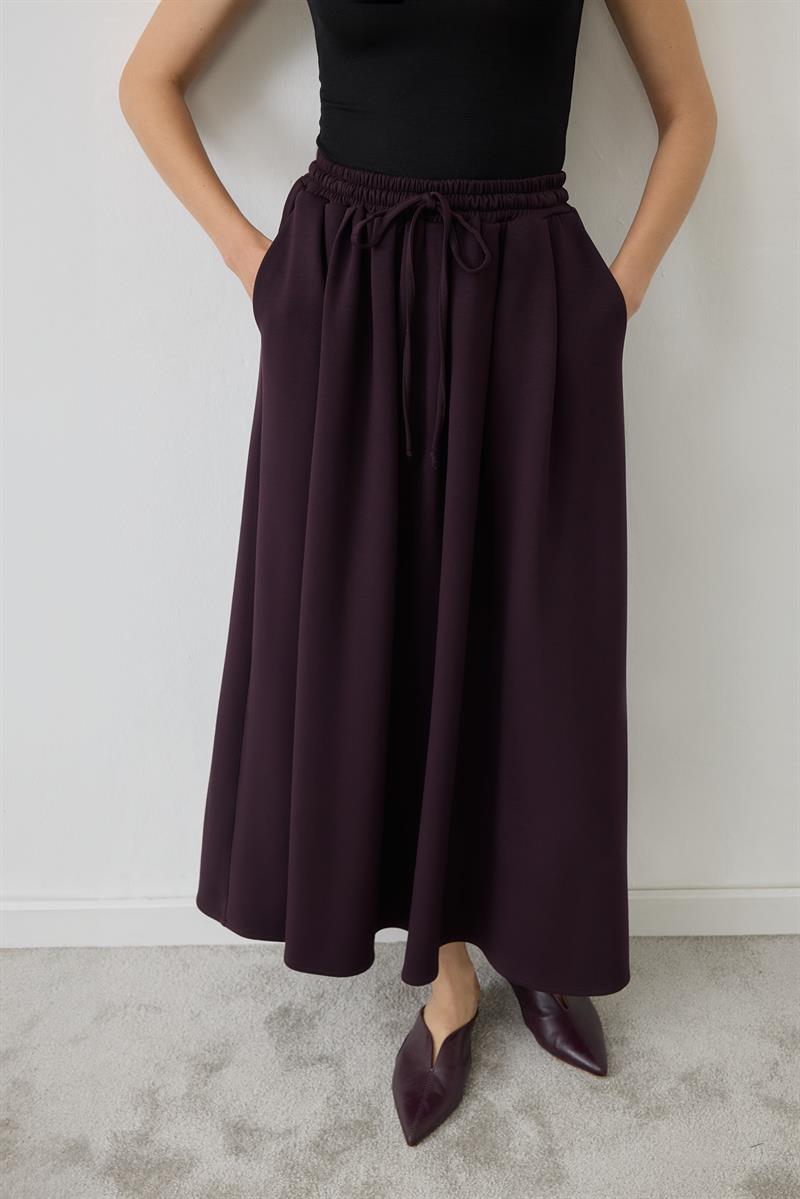 SERENA ÖRME ETEKLİ TAKIM BORDO