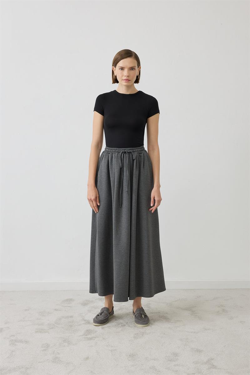 SERENA ÖRME ETEKLİ TAKIM GRİ