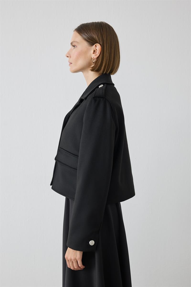 SİENA KAŞE CEKET SİYAH