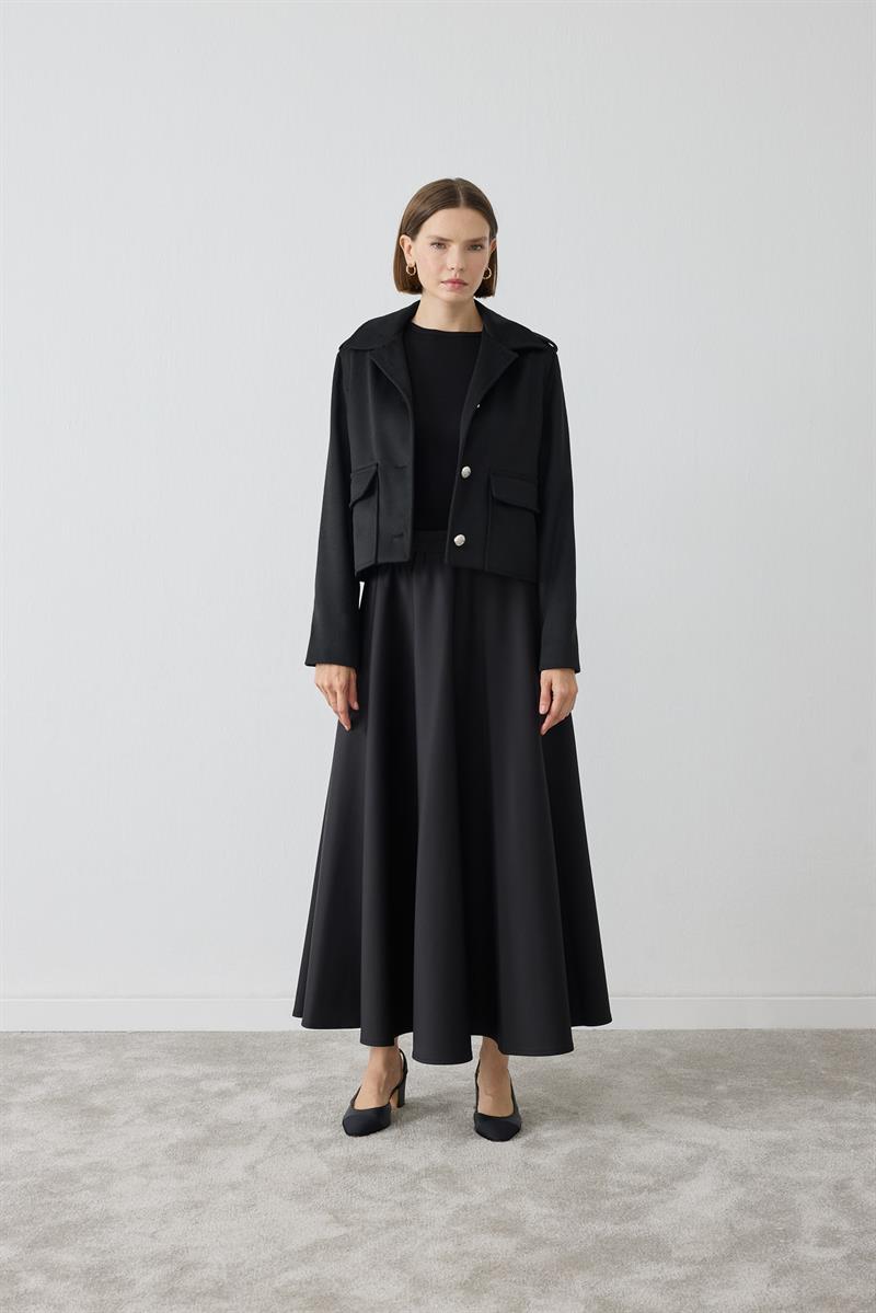 SİENA KAŞE CEKET SİYAH