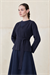 SIMA RAYON KNITWEAR JACKET NAVY BLUE