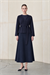 SIMA RAYON KNITWEAR JACKET NAVY BLUE