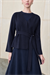 SIMA RAYON KNITWEAR JACKET NAVY BLUE