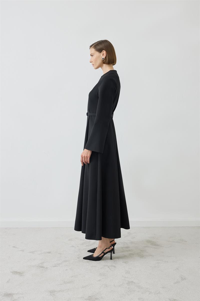 SİNA ELBİSE SİYAH