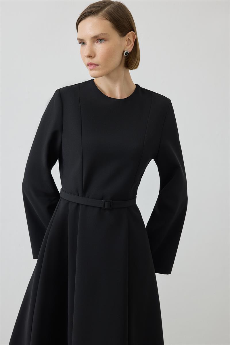 SİNA ELBİSE SİYAH