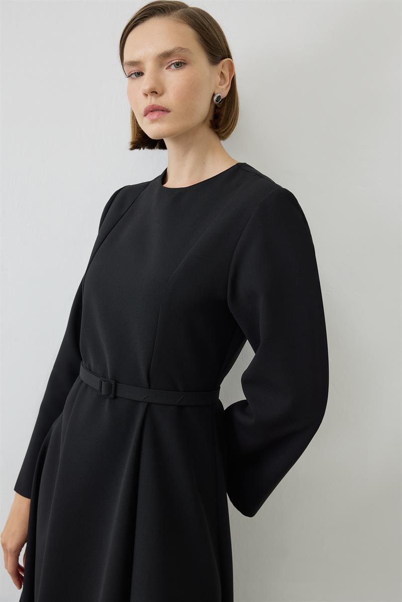 SİNA ELBİSE SİYAH