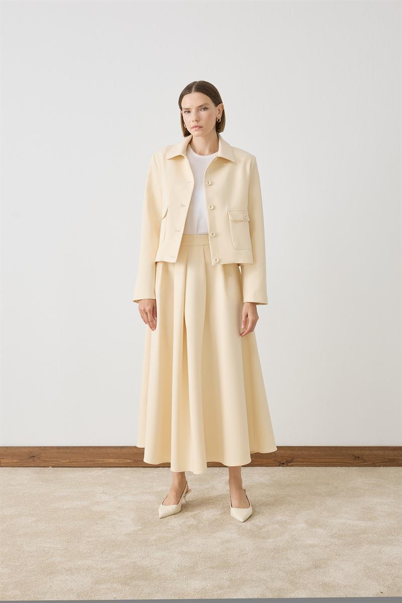 SOLENA CEKET ETEKLİ TAKIM VANİLYA