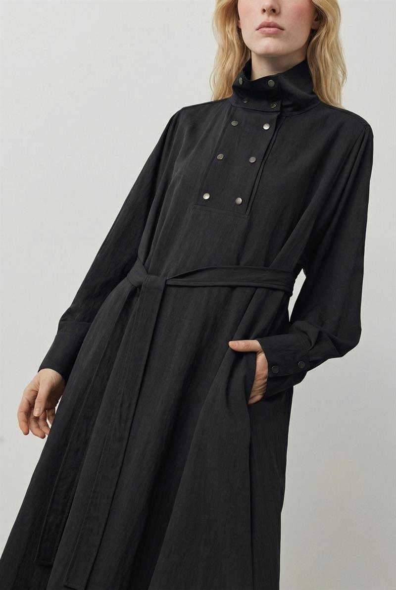 STELA TENSEL ÇITÇIT DETAYLI ELBİSE SİYAH