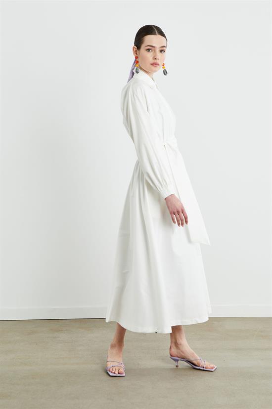 STILA COTTON DRESS WHITE