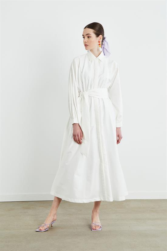 STILA COTTON DRESS WHITE