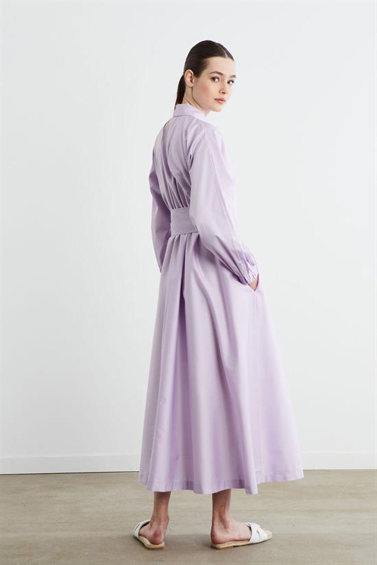 STİLA KOTON ELBİSE LİLA