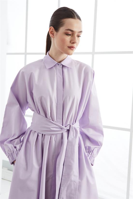 STİLA KOTON ELBİSE LİLA