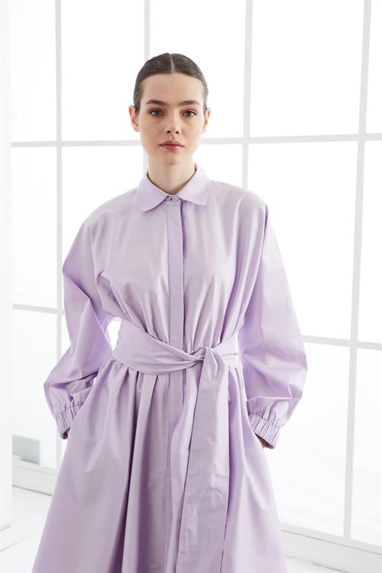 STİLA KOTON ELBİSE LİLA
