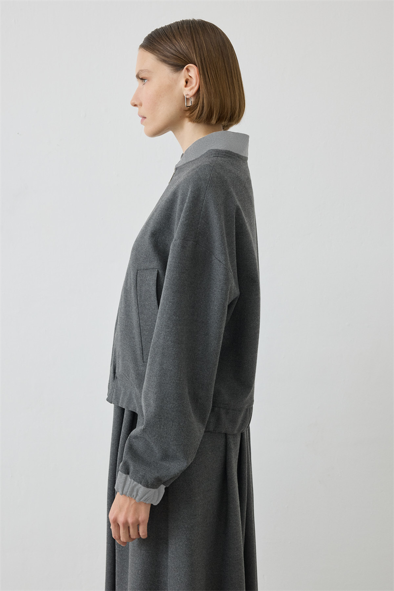 VALLE BOMBER CEKET ELBİSE TAKIM ANTRASİT