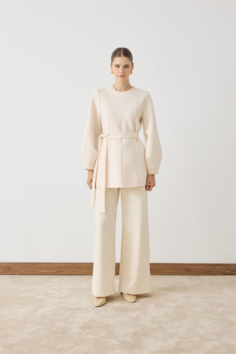 VELAR SCUBA PANTOLONLU TAKIM VANİLYA