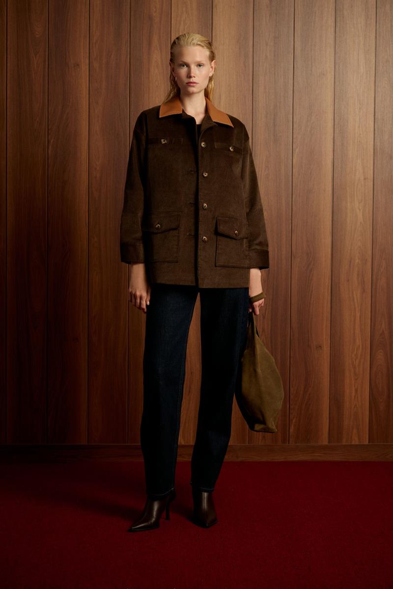 VELVET KADİFE CEKET KAHVERENGİ