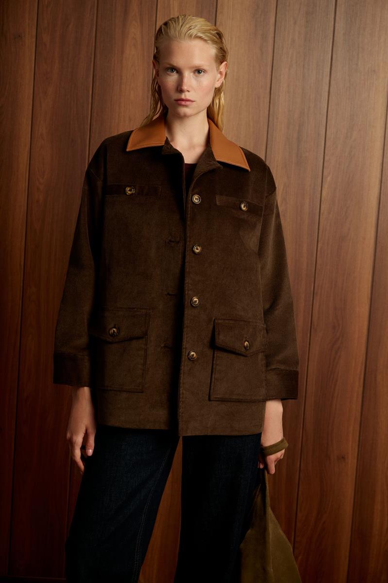 VELVET KADİFE CEKET KAHVERENGİ