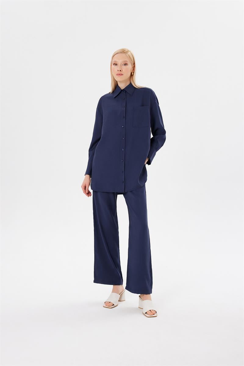 VERA PANTS SET NAVY BLUE