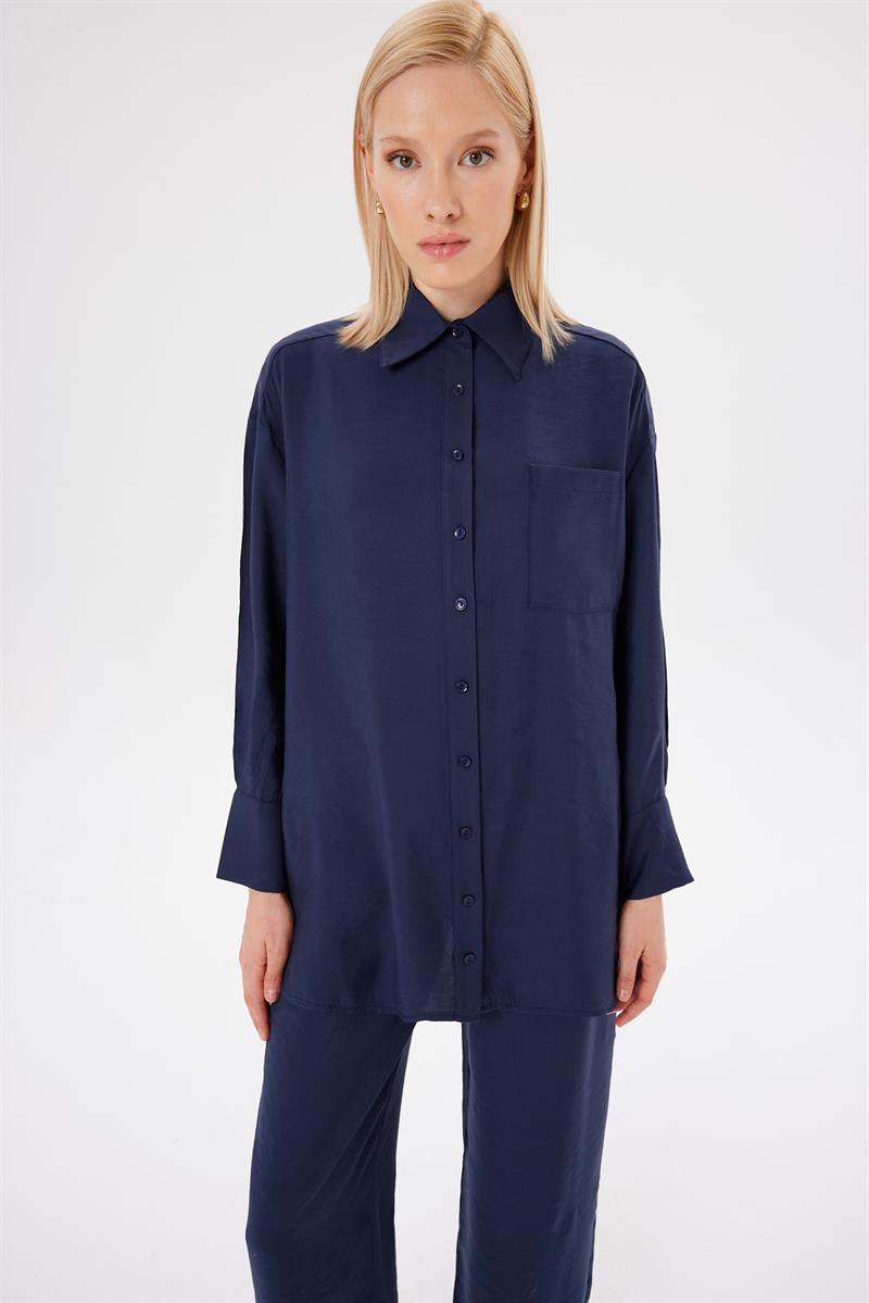 VERA PANTS SET NAVY BLUE