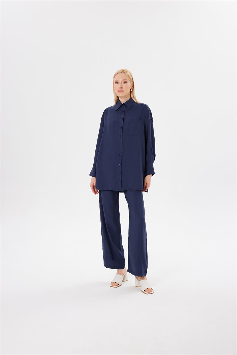 VERA PANTS SET NAVY BLUE