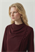 VERONA BRİT DETAYLI KREP ELBİSE BORDO