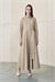 VOLE PLEATED DRESS CAMEL