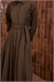 VOLE PLEATED DRESS BROWN