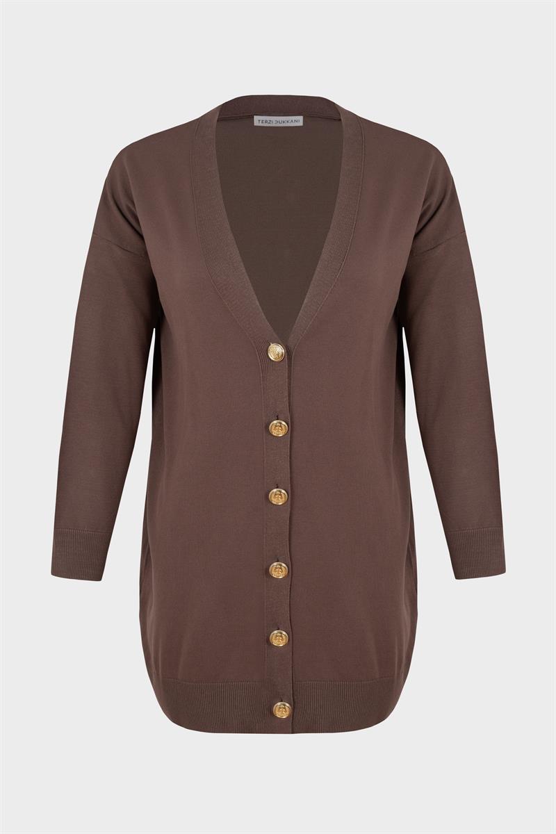 VOLETA MERSERİZE VISKON TRIKO KOLEJ HIRKA KAHVE