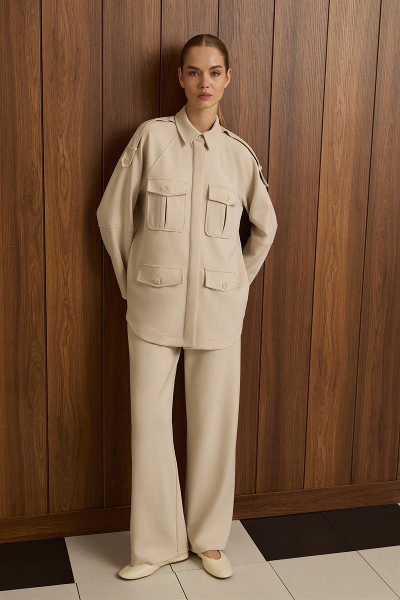 ZEN CEP DETAYLI ÖRME TAKIM TAŞ