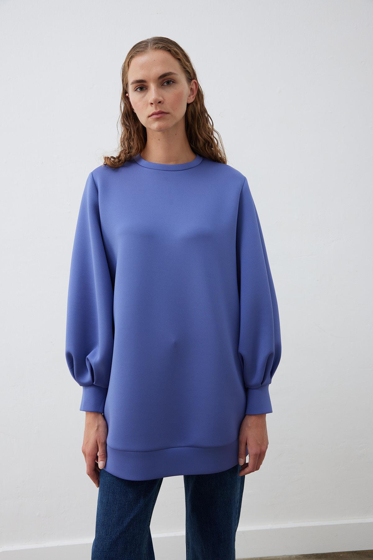 CAROL SCUBA PUF TUNİK VİOLET