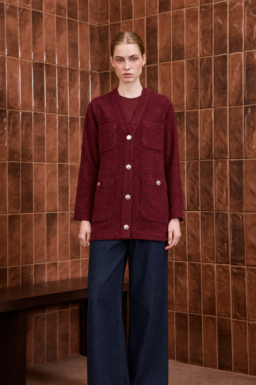 DAPHNE TUVİT KOLEJ HIRKA BORDO