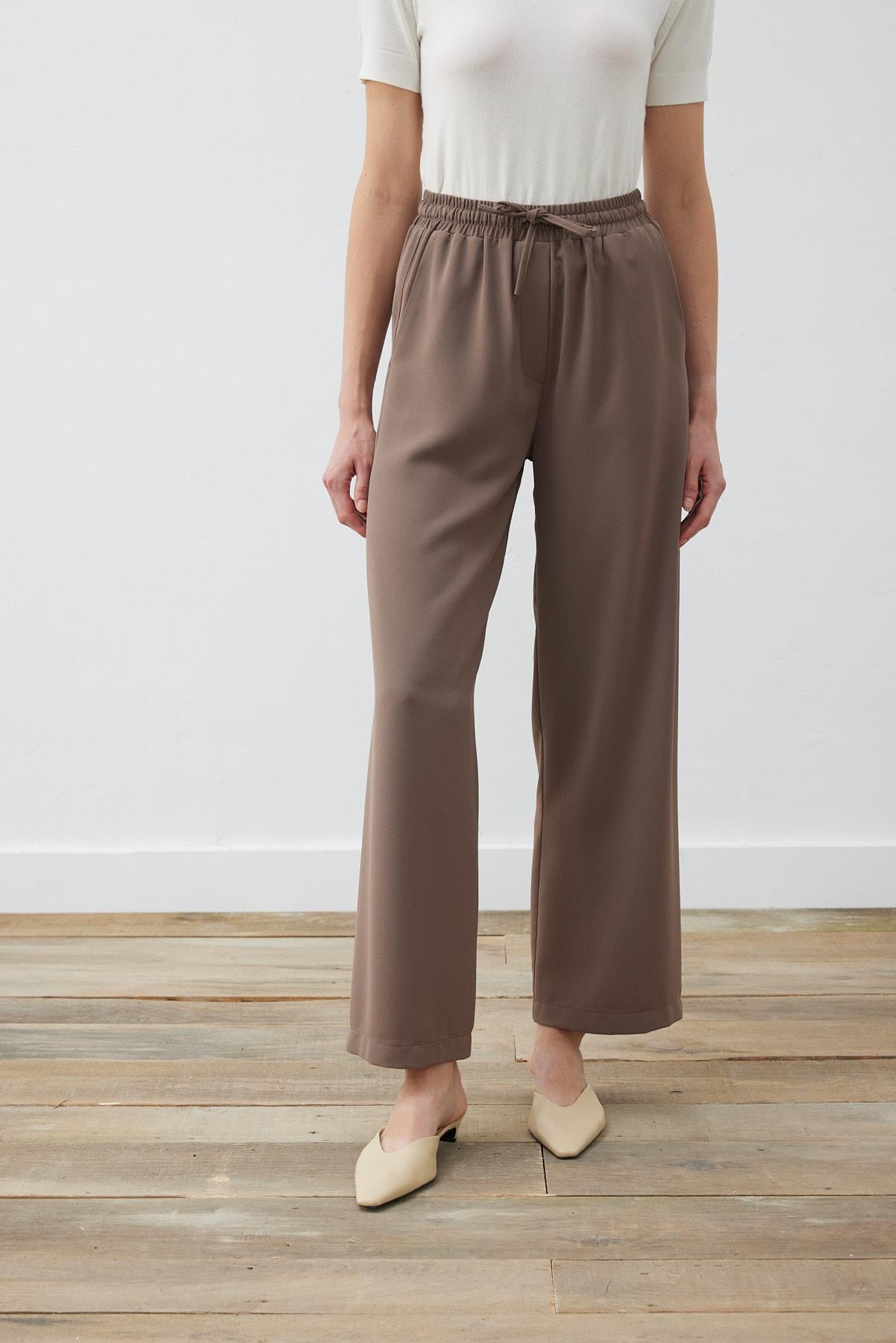 EVA KREP LASTİKLİ BOL PANTOLON ETUP