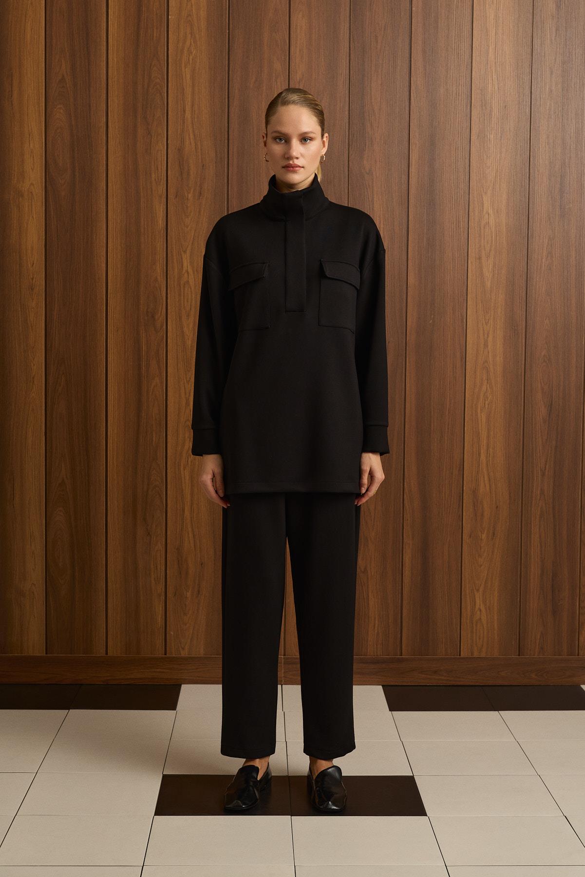 MARVE PANTOLONLU TAKIM SİYAH