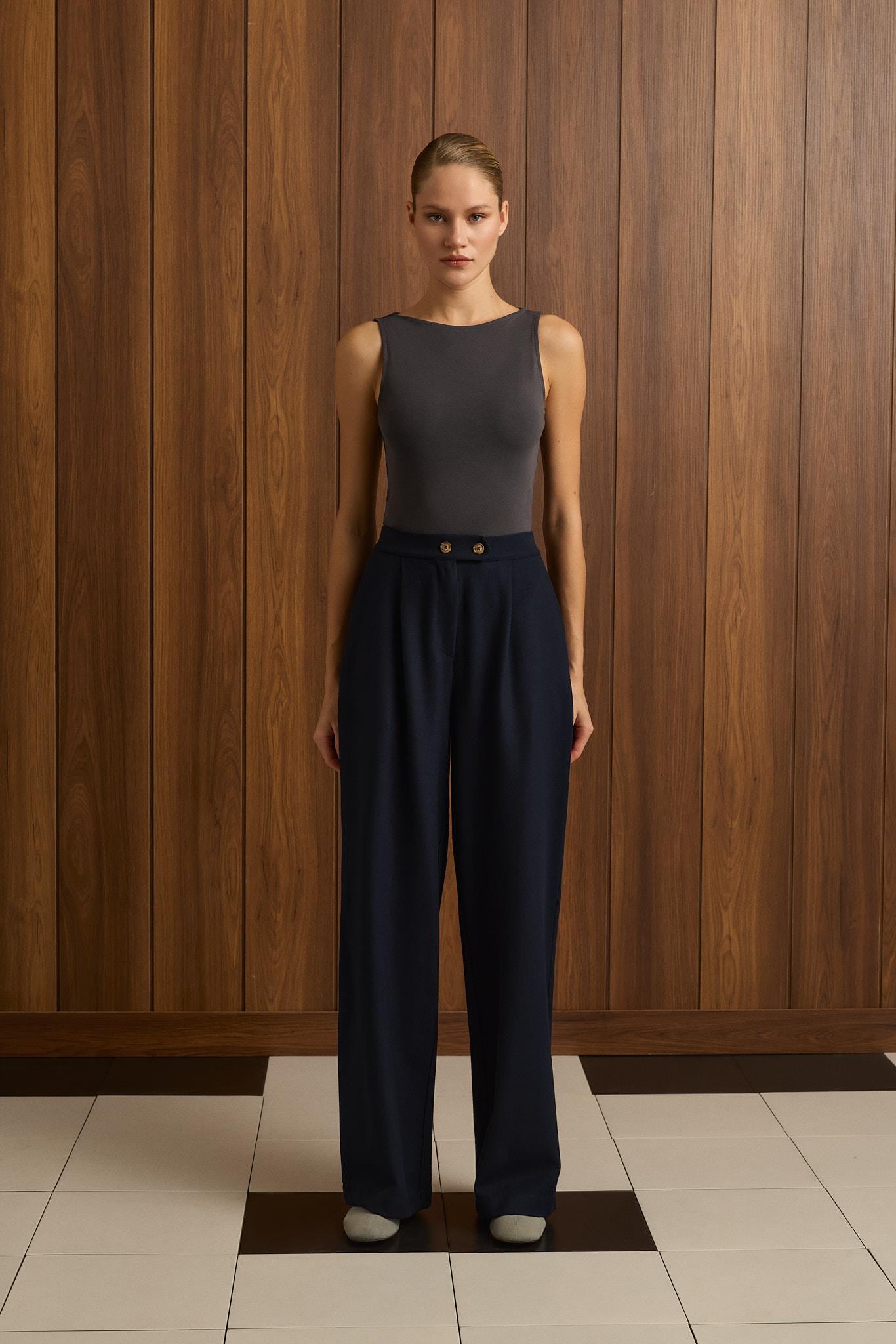 MAVA PANTOLON LACİVERT