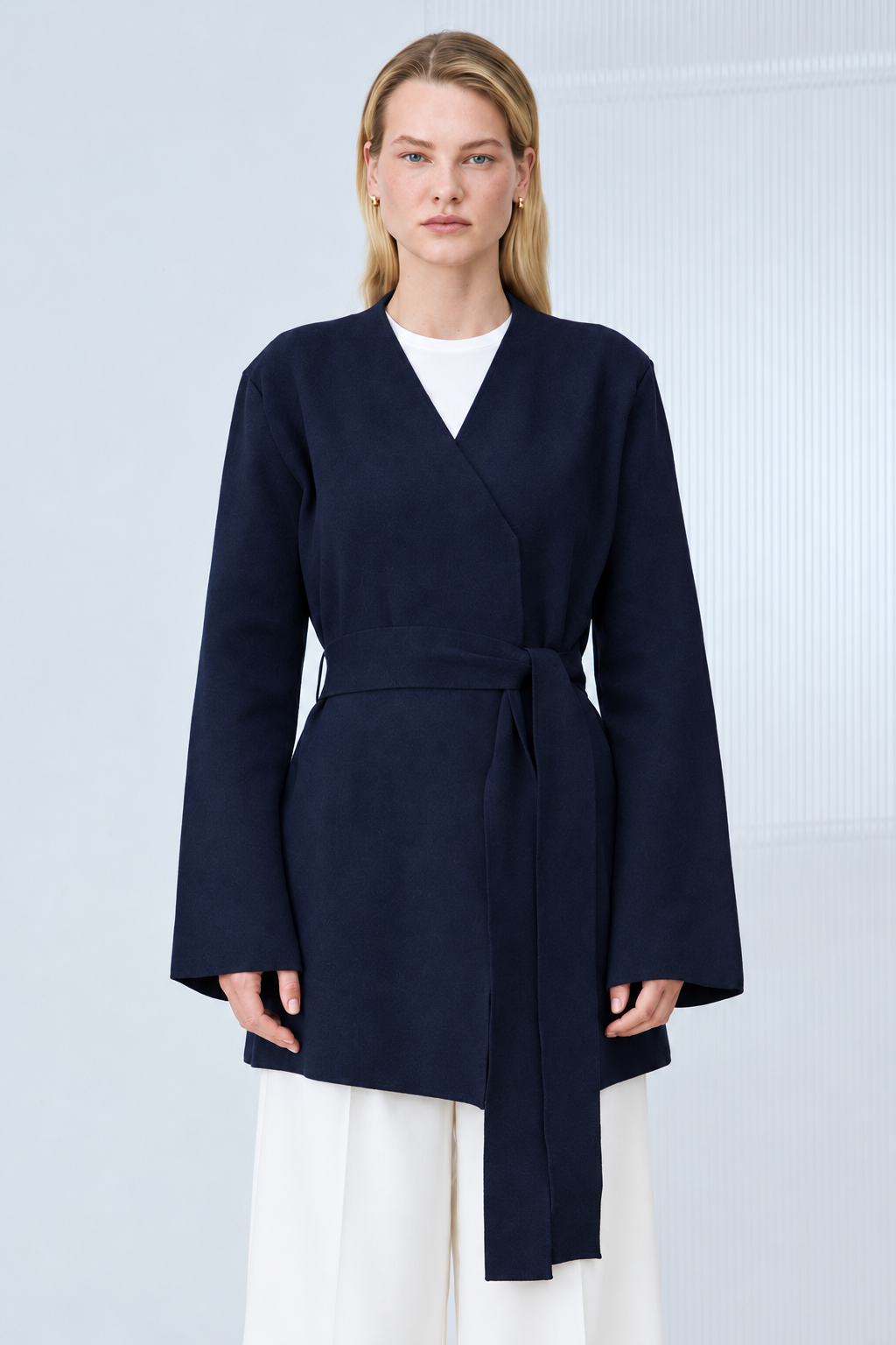 MONA VİSKON TRİKO HIRKA LACİVERT