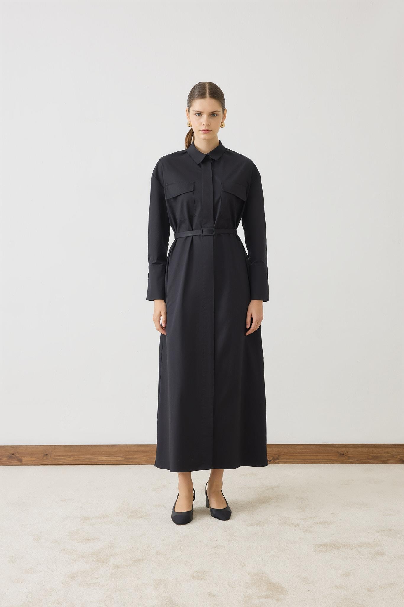 NEFİL ELBİSE SİYAH